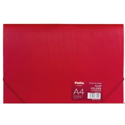 Teczka na gumkę plastikowa PATIO FLAP FOLDER PAT4003/04 czerwona